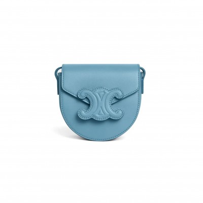 CELINE MINI CROSSBODY IN BESACE TRIOMPHE  SMOOTH COWHIDE 10J303DPQ.07DD (11*10*5cm)